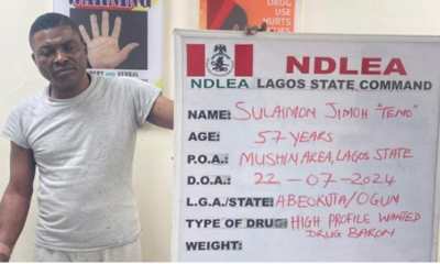 NDLEA Smashes Lagos Drug Cartel: Most Wanted Baron, Temo, Finally Arrested After Years On The Run