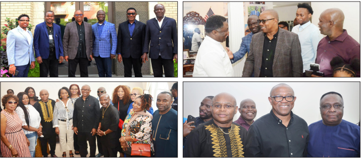 Peter Obi Urges Nigerian
Diasporans To Lead And Rebuild