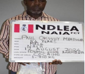 NDLEA Arrests VietnamBound Businessman With Cocaine At Abuja Airport