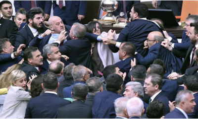 Turkish Lawmakers Engage In Bloody Brawl Over Jailed Colleague