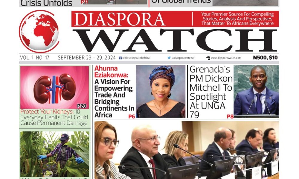 Diaspora Watch newspaper - Vol. 17 - SEPT 23 - 29, 2024