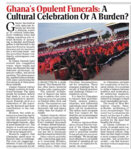 Ghana's Opulent Funerals: A Cultural Celebration or a Financial Burden