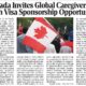 Canada Invites Global Caregivers with Visa Sponsorship Opportunities