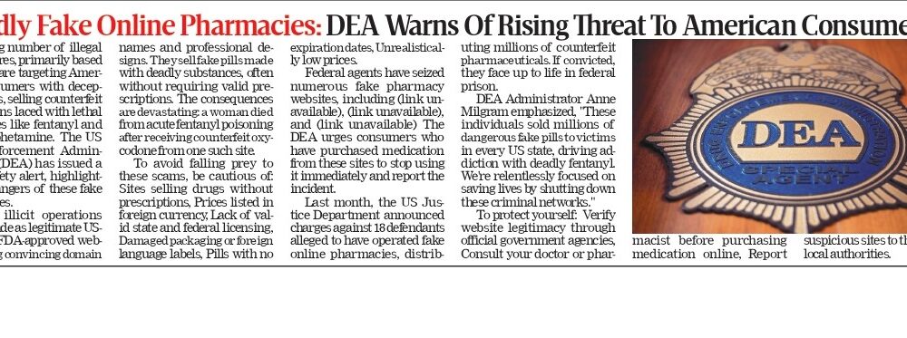 DEA Warns of Rising Threat