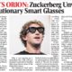 Meta’s Orion: Mark Zuckerberg Unveils Revolutionary Smart Glasses That Redefine Wearable Tech