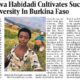 Swamidwa Habidadi Cultivates Success from Adversity in Burkina Faso’s Agricultural Sector