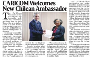 
CARICOM Welcomes New Chilean Ambassador in Strengthened Diplomatic Relations