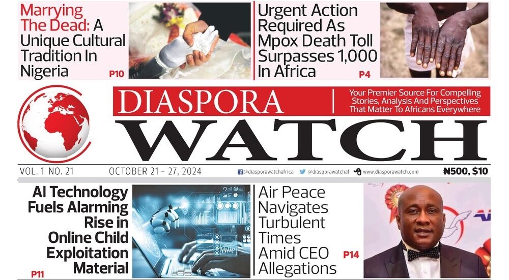 Diaspora Watch Unveils 21st Edition: A Global Perspective on Crisis and Culture