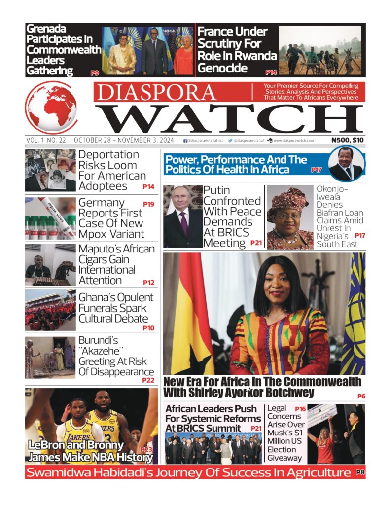 Diaspora Watch, Vol. 22 (October 28 - November 3, 2024)