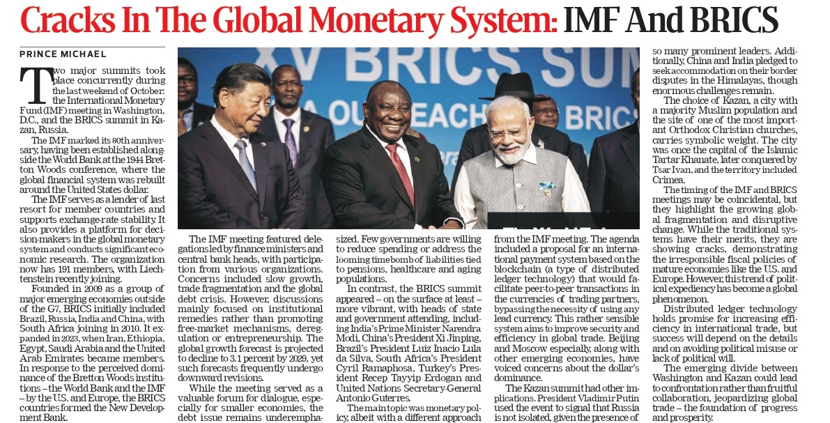 Cracks in the Global Monetary System: How IMF & BRICS Are Reshaping Financial Power