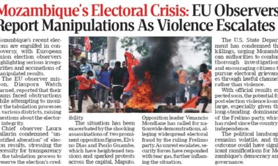 Mozambique Election Crisis: EU Observers Report Manipulations, Rising Violence