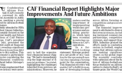 CAF Financial Report Reveals Major Improvements and Future Growth Ambitions