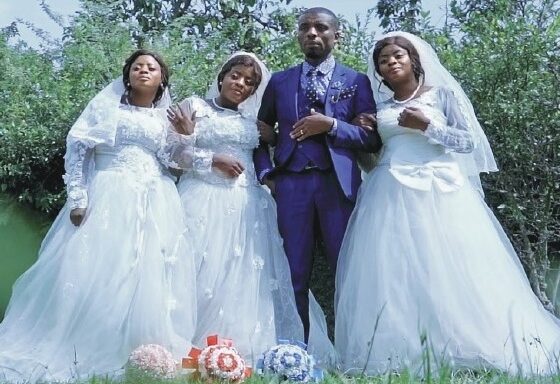 Congolese Man Marries Identical Triplets - Diaspora Watch newspaper