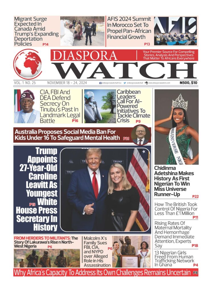 25th edition of Diaspora Watch - NOV 18 - 24, 2024