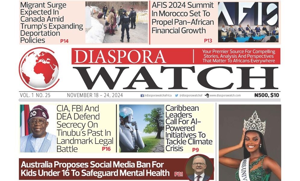 25th edition of Diaspora Watch - NOV 18 - 24, 2024