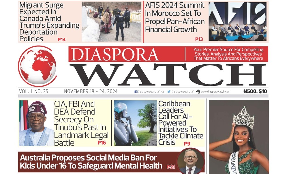 25th edition of Diaspora Watch - NOV 18 - 24, 2024