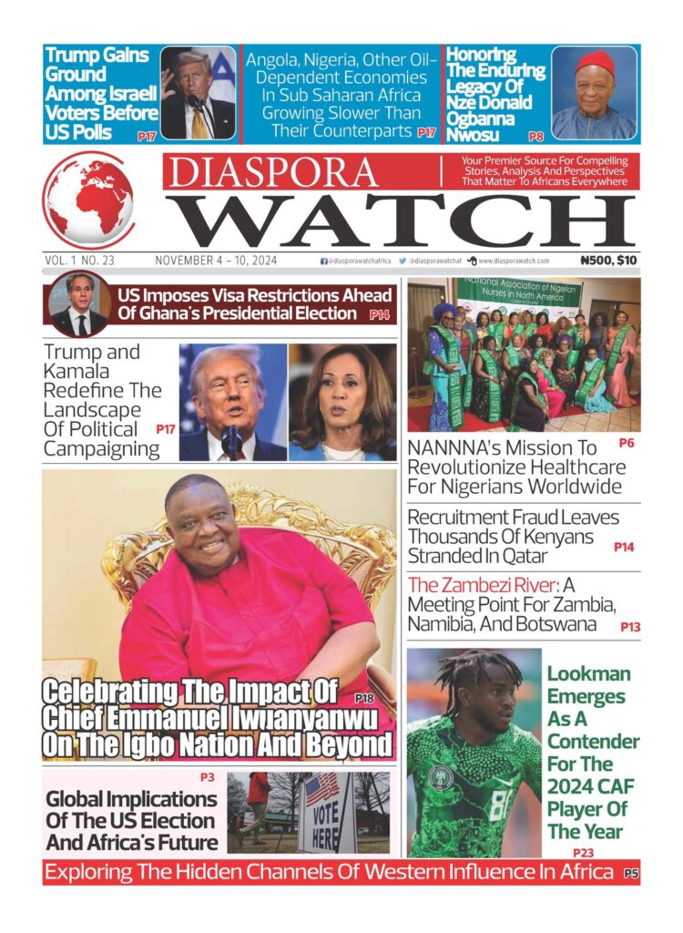 Diaspora Watch newspaper, Vol.23 (Nov. 4-10, 2024)