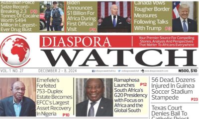 Diaspora Watch - Vol. 27 - Dec. 2 - 8, 2024