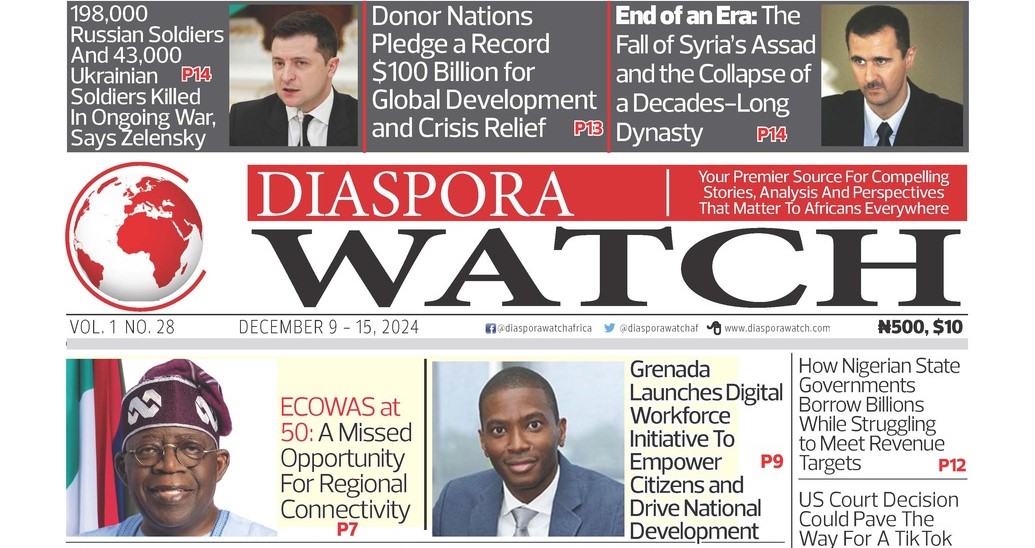 Diaspora Watch - Vol. 28 - Dec. 9 - 15, 2024