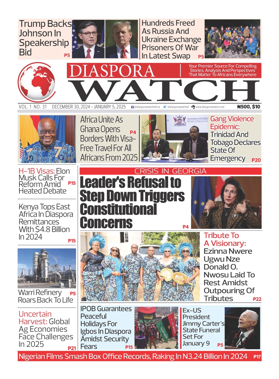 Diaspora Watch - Vol. 31 - DEC 30, 2024 - JAN 5, 2025