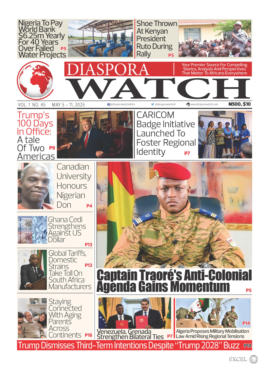 Diaspora Watch - Vol. 45 (May 5 - 11, 2025)